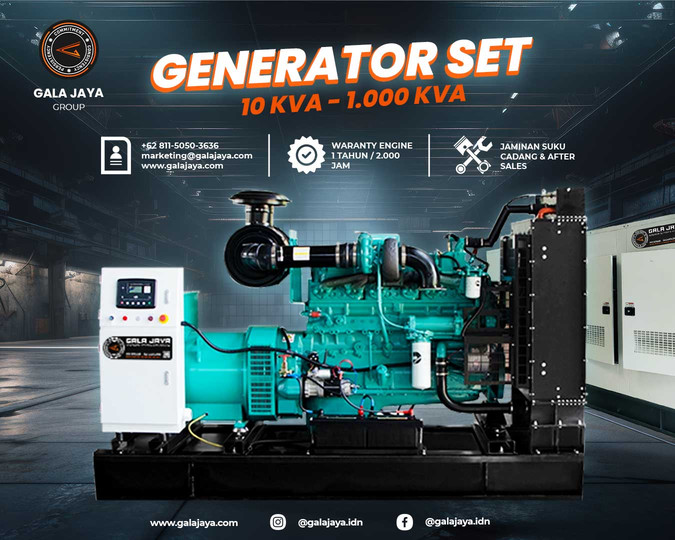 Jual Genset Diesel 10 - 1000 KVA Tanjung Redeb Kalimantan Timur